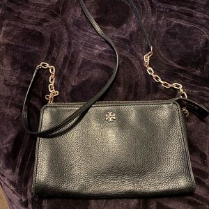 Tory Burch Black Leather Crossbody Bag